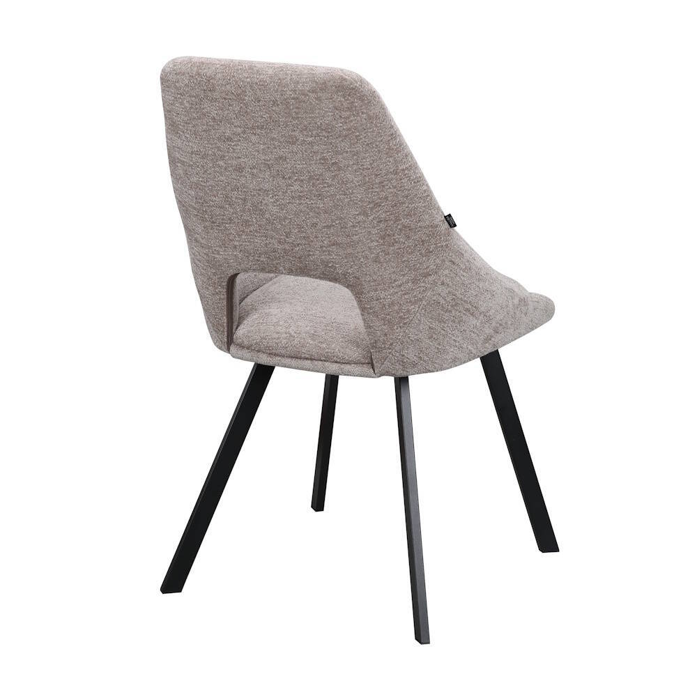 SILLA MOD. ELIDE TELA C/ BEIGE TOSTADO - PATA NEGRA CAJA DE 2 UDS - Imagen 4