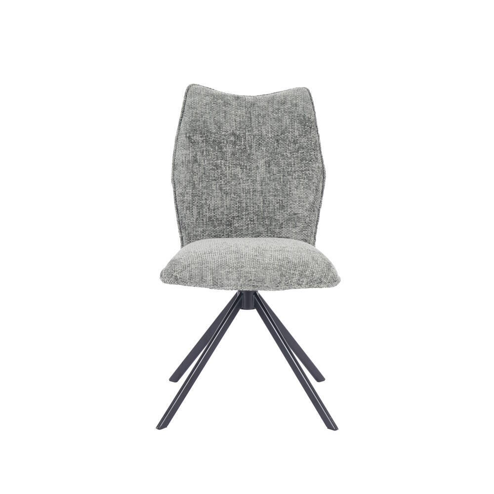 SILLA MOD. ENEAS TELA C/ MUSGO - PATA NEGRA (GIRATORIA 180º) SE SIRVE EN CAJAS DE 2 UDS - Imagen 3