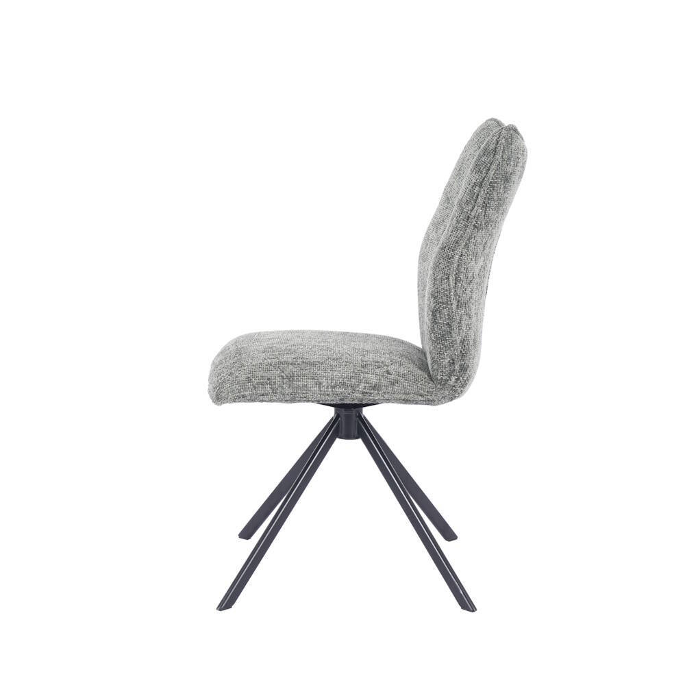 SILLA MOD. ENEAS TELA C/ MUSGO - PATA NEGRA (GIRATORIA 180º) SE SIRVE EN CAJAS DE 2 UDS - Imagen 4