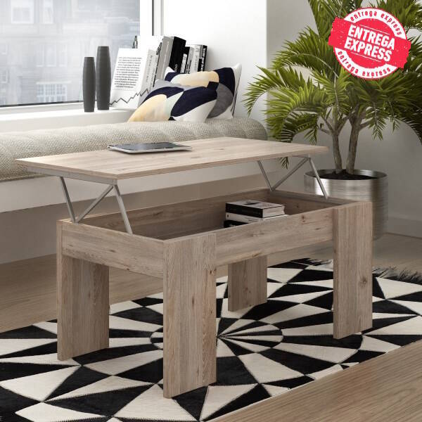 MESA CENTRO ELEVABLE MOD. PETRA ROBLE SONOMA