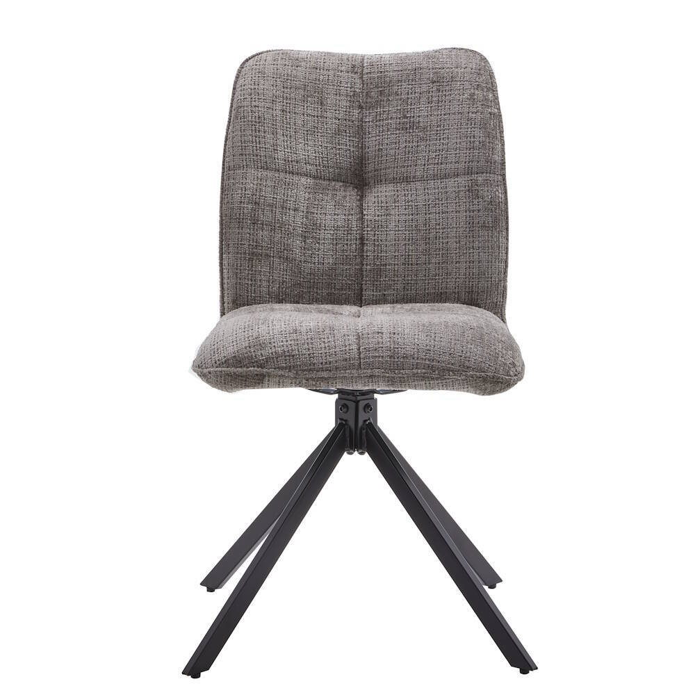SILLA MOD. GALA TELA C/ GRIS - PATA NEGRA (GIRATORIA 360º) SE SIRVE EN CAJAS DE 4 UDS - Imagen 3