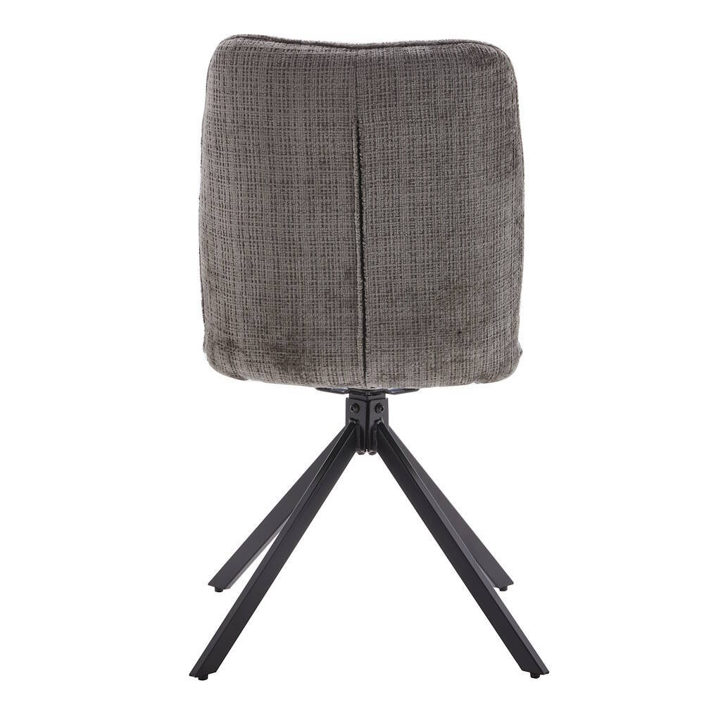 SILLA MOD. GALA TELA C/ GRIS - PATA NEGRA (GIRATORIA 360º) SE SIRVE EN CAJAS DE 4 UDS - Imagen 5