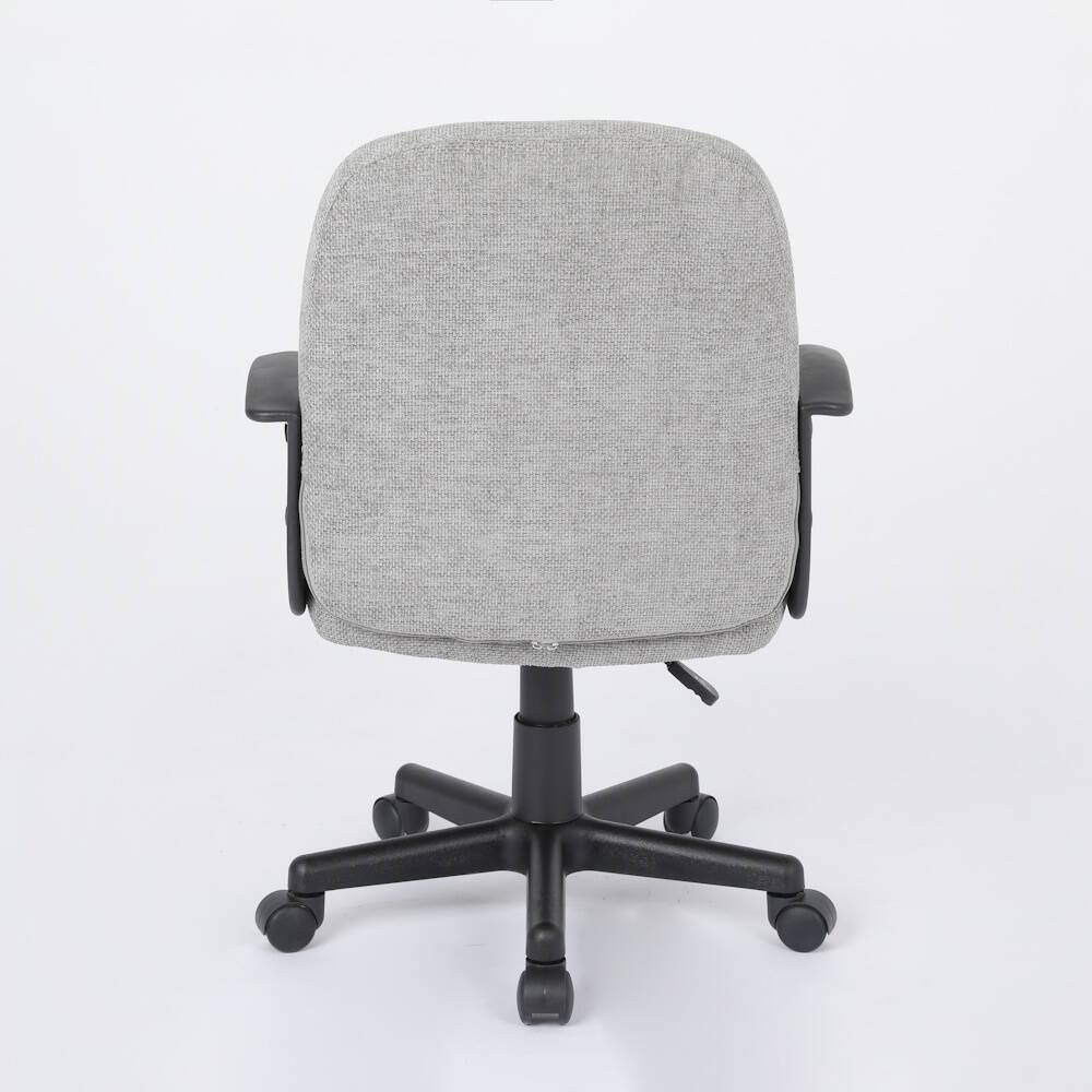 SILLA OFICINA MOD. HELA TELA C/ GRIS CLARO - ESTRUCTURA NEGRA - Imagen 7