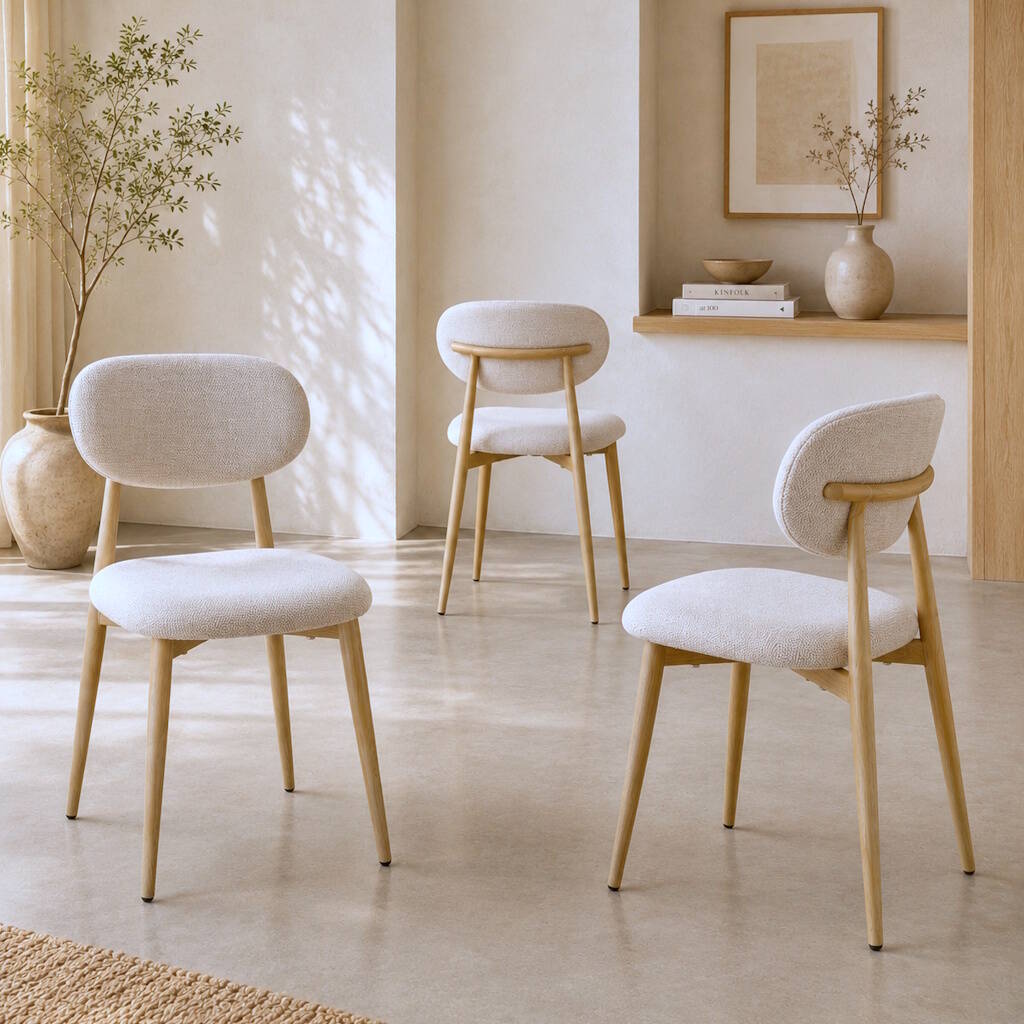 SILLA MOD. JAIRO TELA C/ GRIS CLARO - PATA ACABADO MADERA SE SIRVE EN CAJAS DE 4 UDS