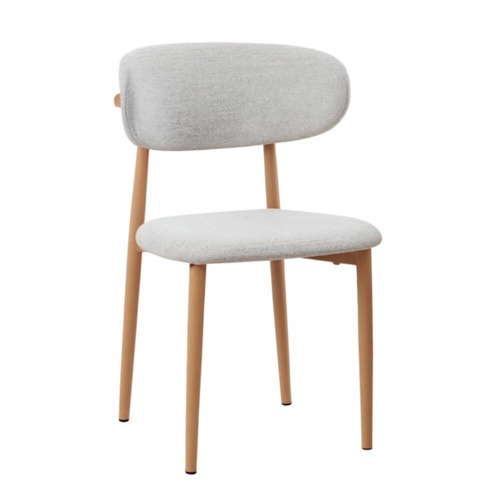 SILLA MOD. JAIRO TELA C/ GRIS CLARO - PATA ACABADO MADERA SE SIRVE EN CAJAS DE 4 UDS - Imagen 2