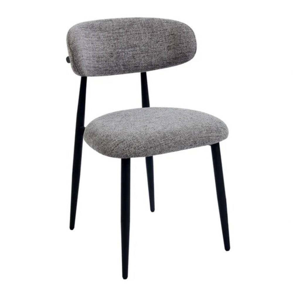 SILLA MOD. JAIRO TELA C/ GRIS OSCURO - PATA C/ NEGRO SE SIRVE EN CAJAS DE 4 UDS - Imagen 2