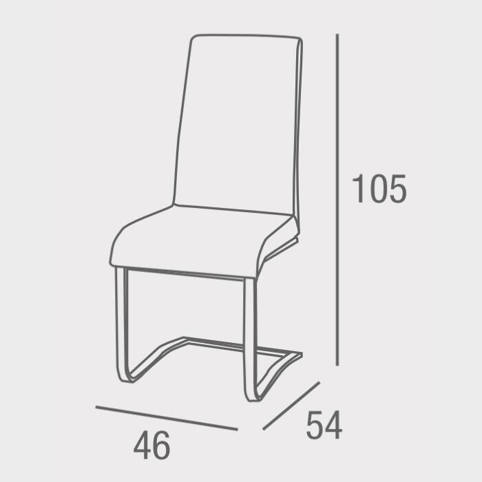 SILLA MOD. KAMIL TELA C/ GRIS CLARO SE SIRVE EN CAJA DE 4 UDS - Imagen 2