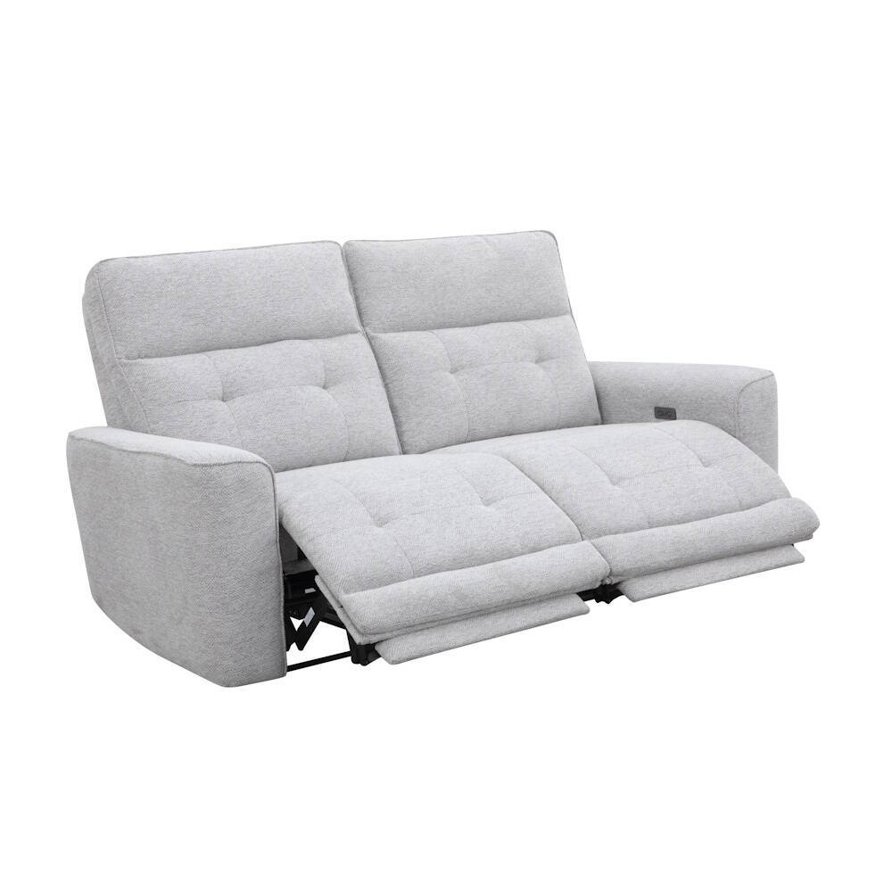 SOFA 3 PL. MOD. KANOI TELA C/ GRIS CLARO 2 RELAX ELECTRICO Sistema gravedad cero - Imagen 2