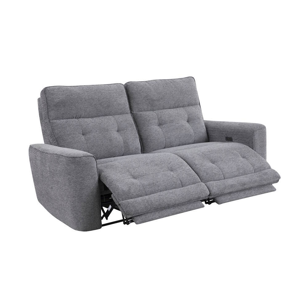 SOFA 3 PL. MOD. KANOI TELA C/ GRIS OSCURO 2 RELAX ELECTRICO Sistema gravedad cero - Imagen 2