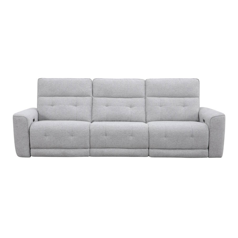 SOFA 3 PL. MAXI MOD. KANOI TELA C/ GRIS CLARO 2 RELAX ELECTRICO Sistema gravedad cero - Modulo central fijo