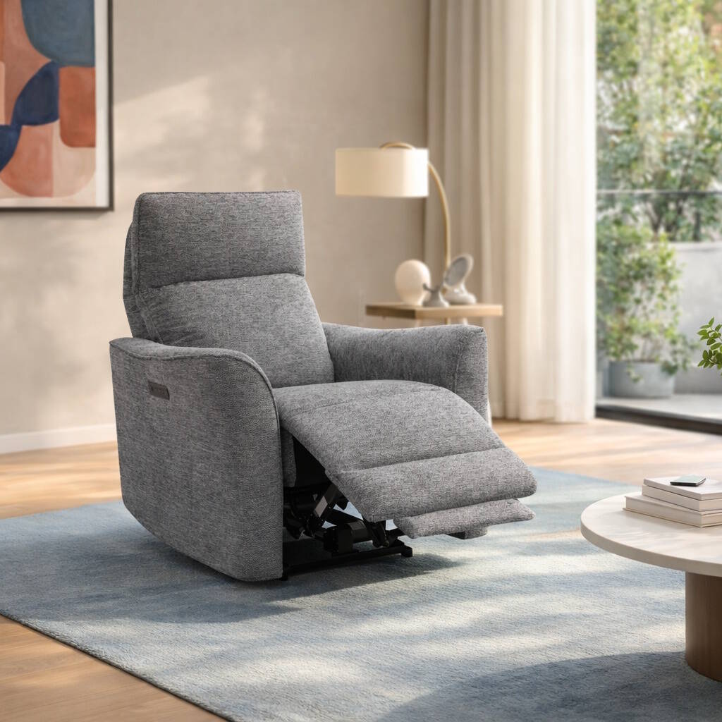 SILLON MOD. KAO TELA C/ GRIS OSCURO RELAX ELECTRICO 2 MOTORES Sistema gravedad cero
