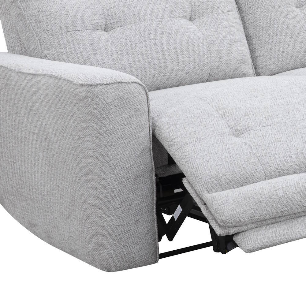 SOFA 3 PL. MAXI MOD. KANOI TELA C/ GRIS CLARO 2 RELAX ELECTRICO Sistema gravedad cero - Modulo central fijo - Imagen 3