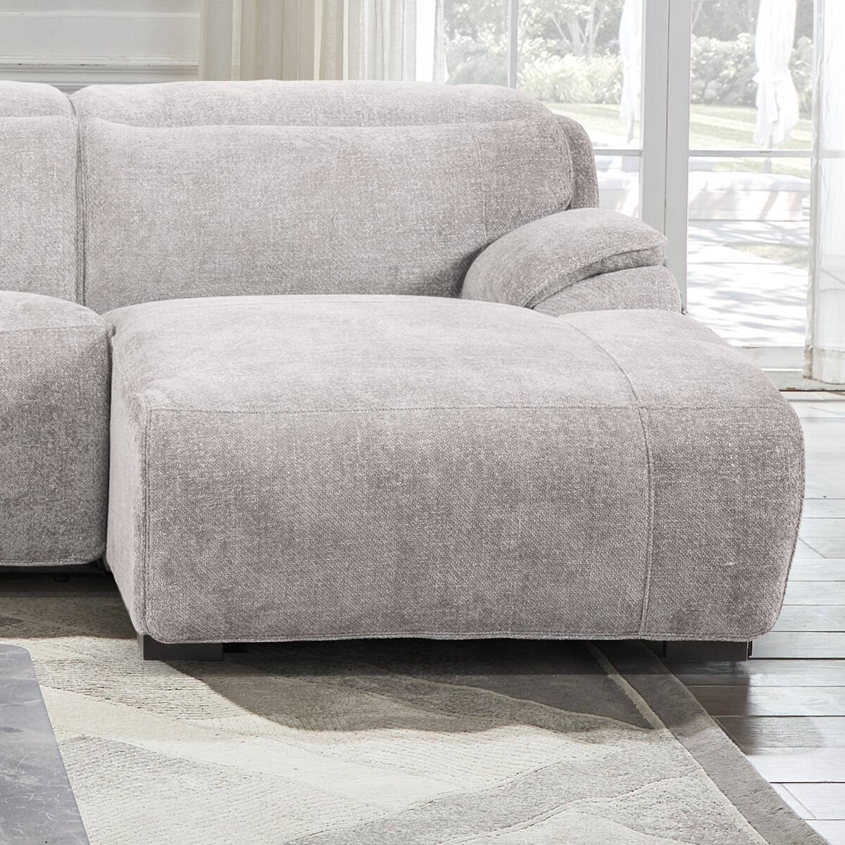 CHAISELONGUE VF DERECHA MOD. KILIAN (ELECT) TELA C/ BEIGE 6 MOTORES - Imagen 2