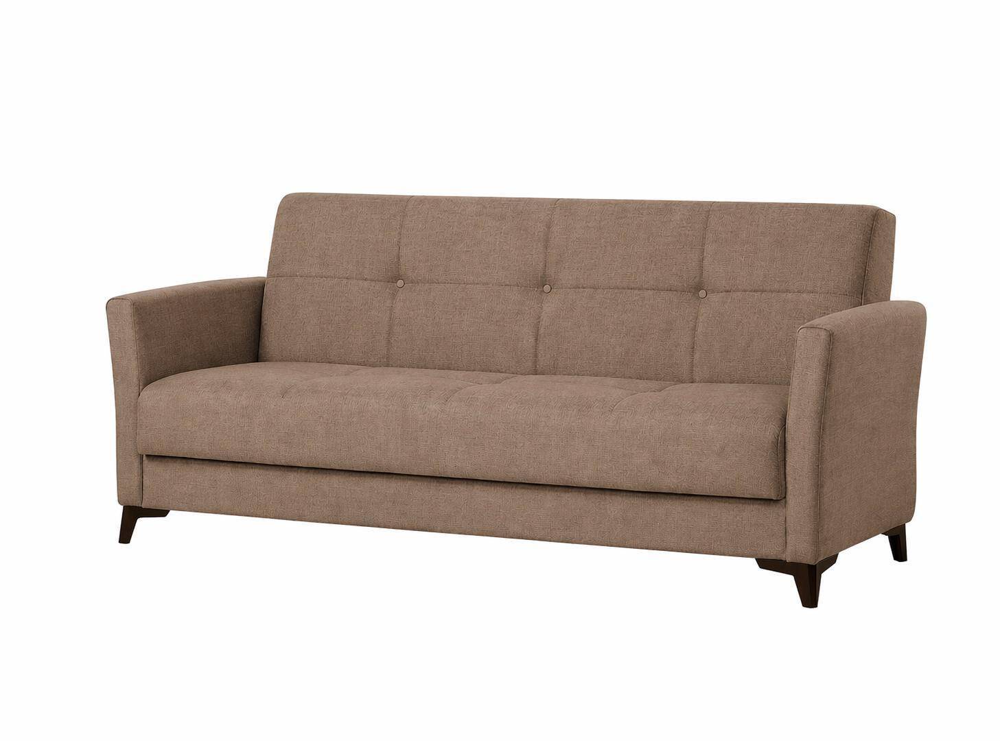 SOFA CAMA MOD. LARISA TELA C/ MARRON