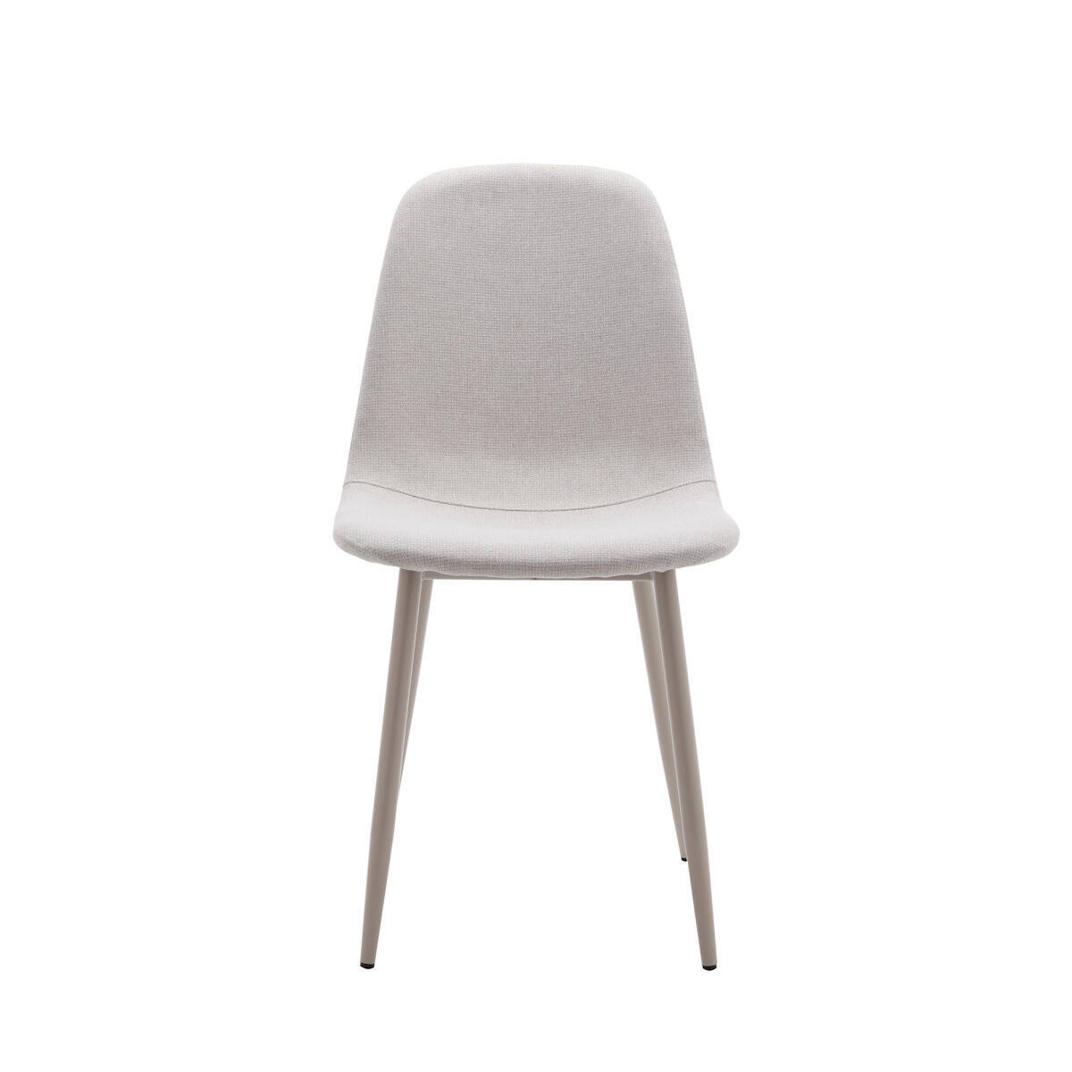SILLA MOD. LIMA TELA C/ BEIGE CLARO - PATA CREMA SE SIRVE EN CAJAS DE 4 UDS - Imagen 3