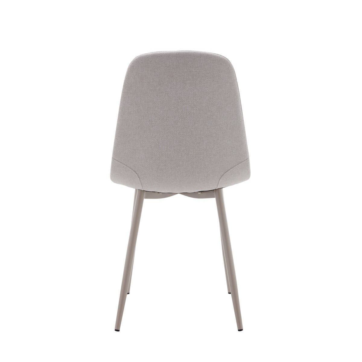 SILLA MOD. LIMA TELA C/ BEIGE CLARO - PATA CREMA SE SIRVE EN CAJAS DE 4 UDS - Imagen 5