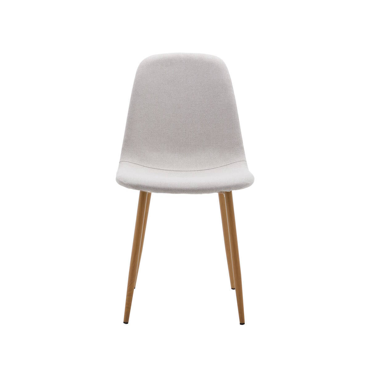 SILLA MOD. LIMA TELA C/ BEIGE CLARO - PATA ACABADO MADERA SE SIRVE EN CAJAS DE 4 UDS - Imagen 3