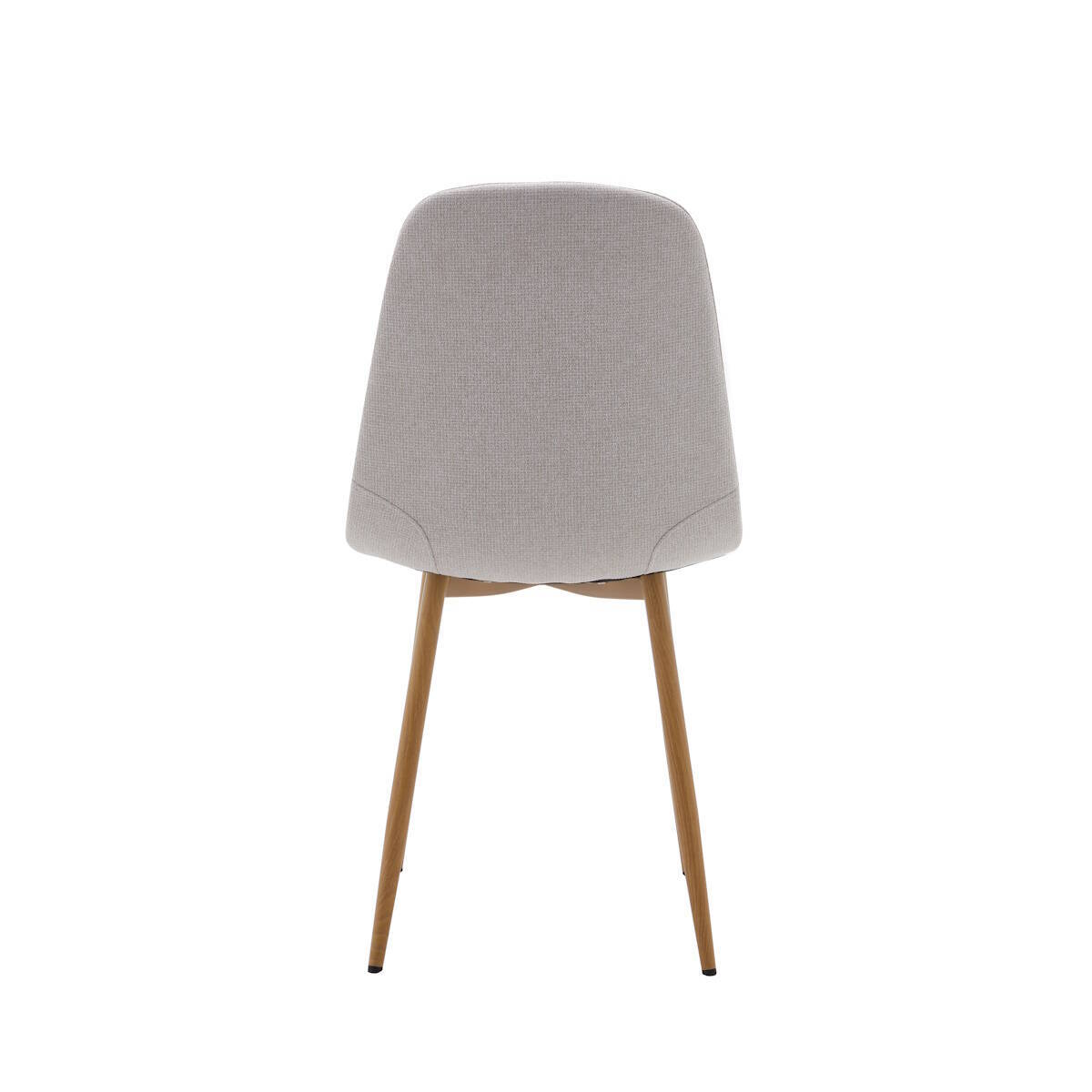 SILLA MOD. LIMA TELA C/ BEIGE CLARO - PATA ACABADO MADERA SE SIRVE EN CAJAS DE 4 UDS - Imagen 5