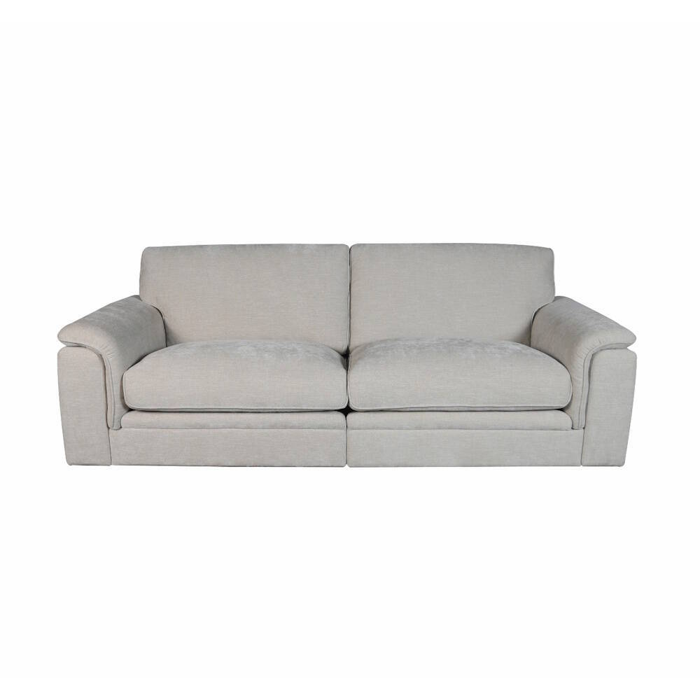 SOFA 3 PL. MOD. LORCAN TELA C/ GRIS CLARO - Imagen 3