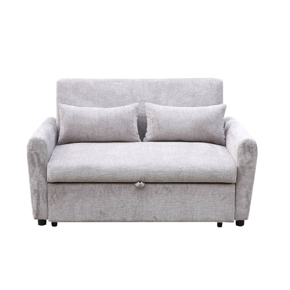 SOFA CAMA MOD. LUCA TELA C/ GRIS - Imagen 4