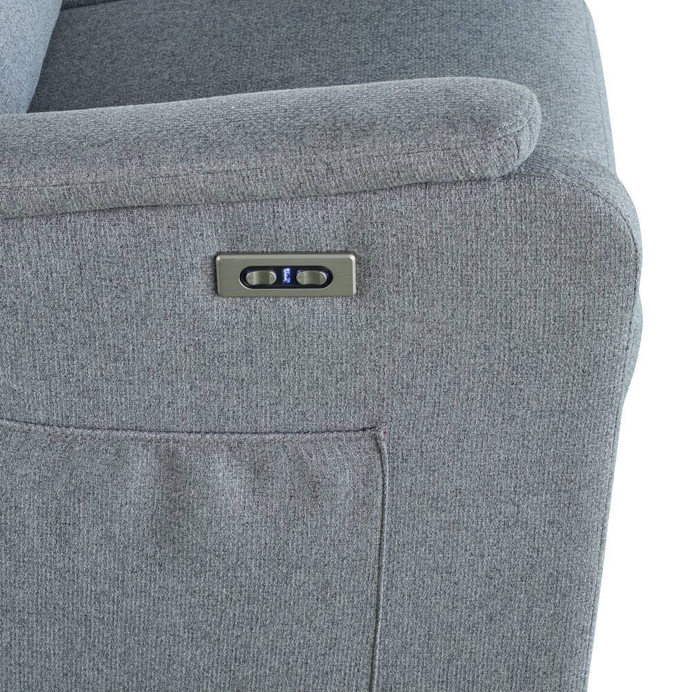 SILLON RELAX MOD. LYRA PWR LIFT TELA C/ GRIS - Imagen 8