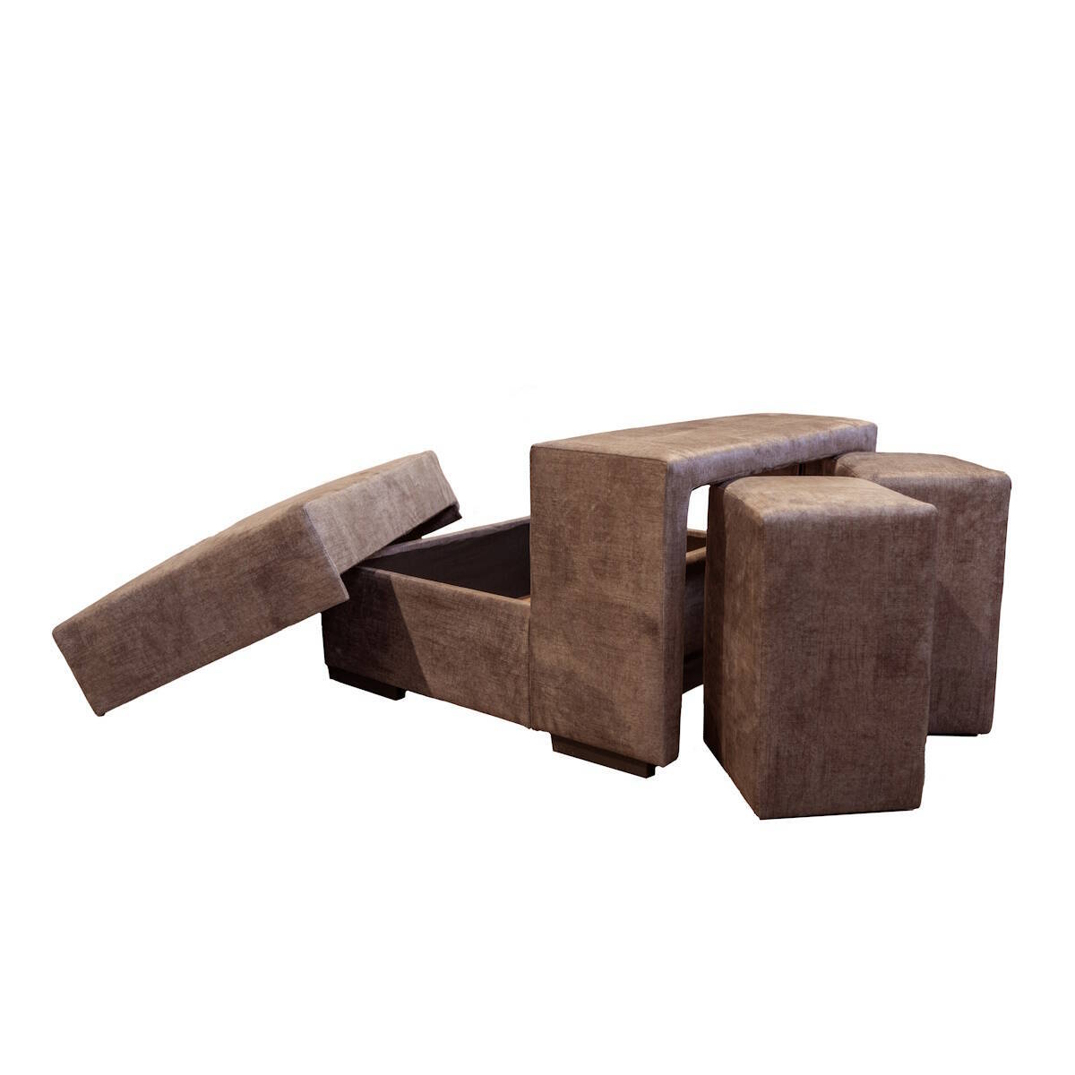 CHAISELONGUE MOD. MALLORCA TELA C/ CHOCOLATE TELA HANOI 11 - Imagen 5