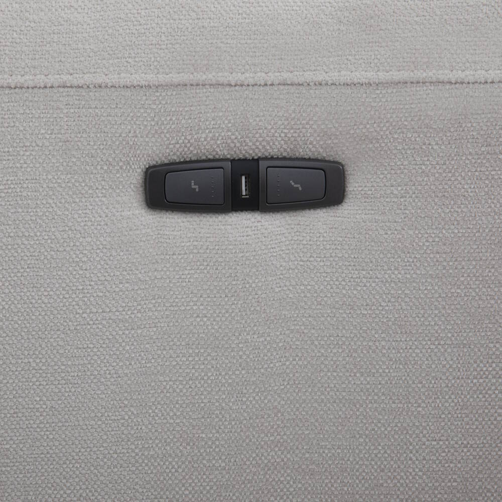 CHAISELONGUE MOD. MANDY VF/DCHA TELA C/ GRIS CLARO 2 RELAX ELECTRICOS - Imagen 6
