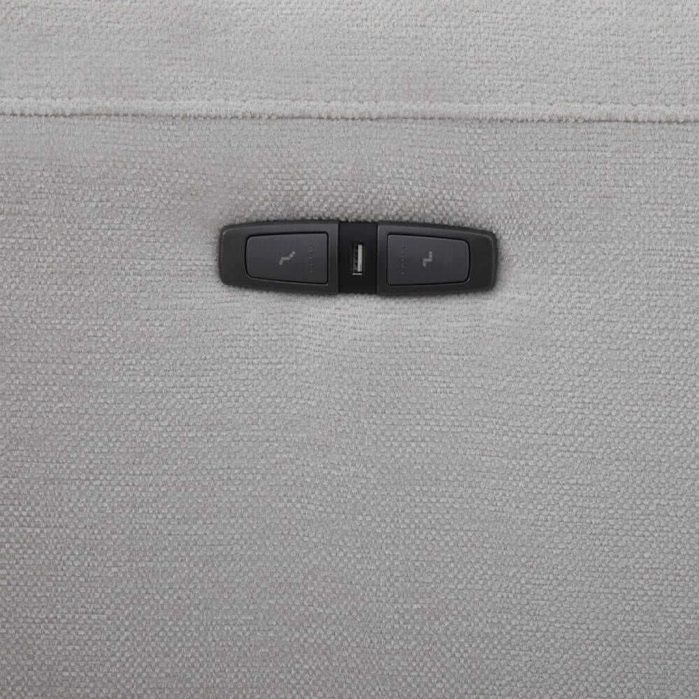 CHAISELONGUE MOD. MANDY VF/IZDA TELA C/ GRIS CLARO 2 RELAX ELECTRICOS - Imagen 6