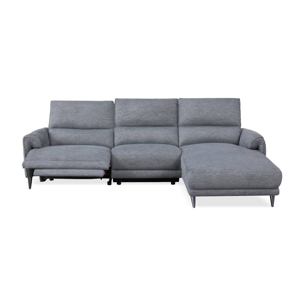 CHAISELONGUE MOD. MANDY VF/DCHA TELA C/ GRIS OSCURO 2 RELAX ELECTRICOS - Imagen 3