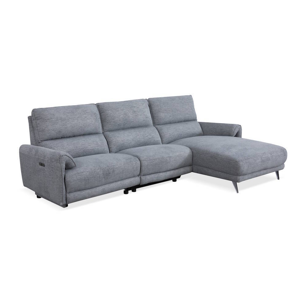 CHAISELONGUE MOD. MANDY VF/DCHA TELA C/ GRIS OSCURO 2 RELAX ELECTRICOS