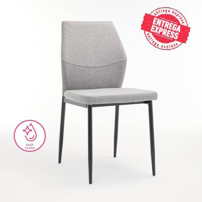 SILLA MOD. MARINA TELA C/ GRIS CAJAS DE 4 UDS