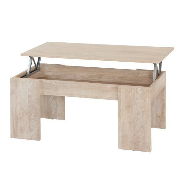 MESA CENTRO ELEVABLE MOD. PETRA ROBLE SONOMA - Imagen 2