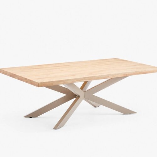 MESA CENTRO MOD. EMMET PATA CREMA - TAPA MACIZA