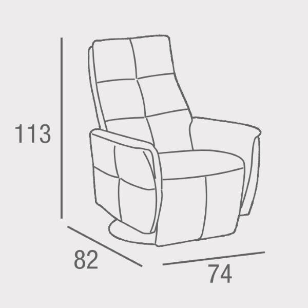 SILLON MOD. MORFEO PIEL C/ PIEDRA RELAX MANUAL - Imagen 2
