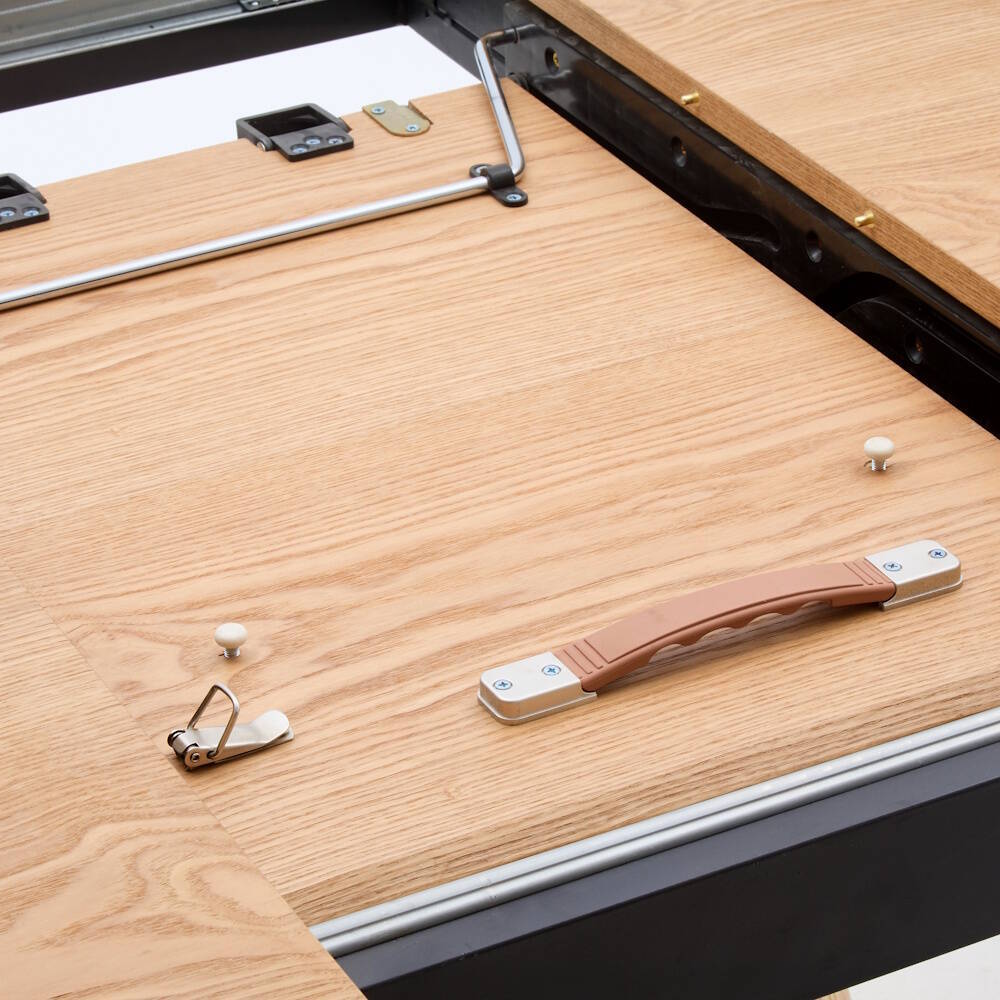 MESA COMEDOR EXTENSIBLE MOD. NEO ACABADO NATURAL 120/160*74 cm - Imagen 6