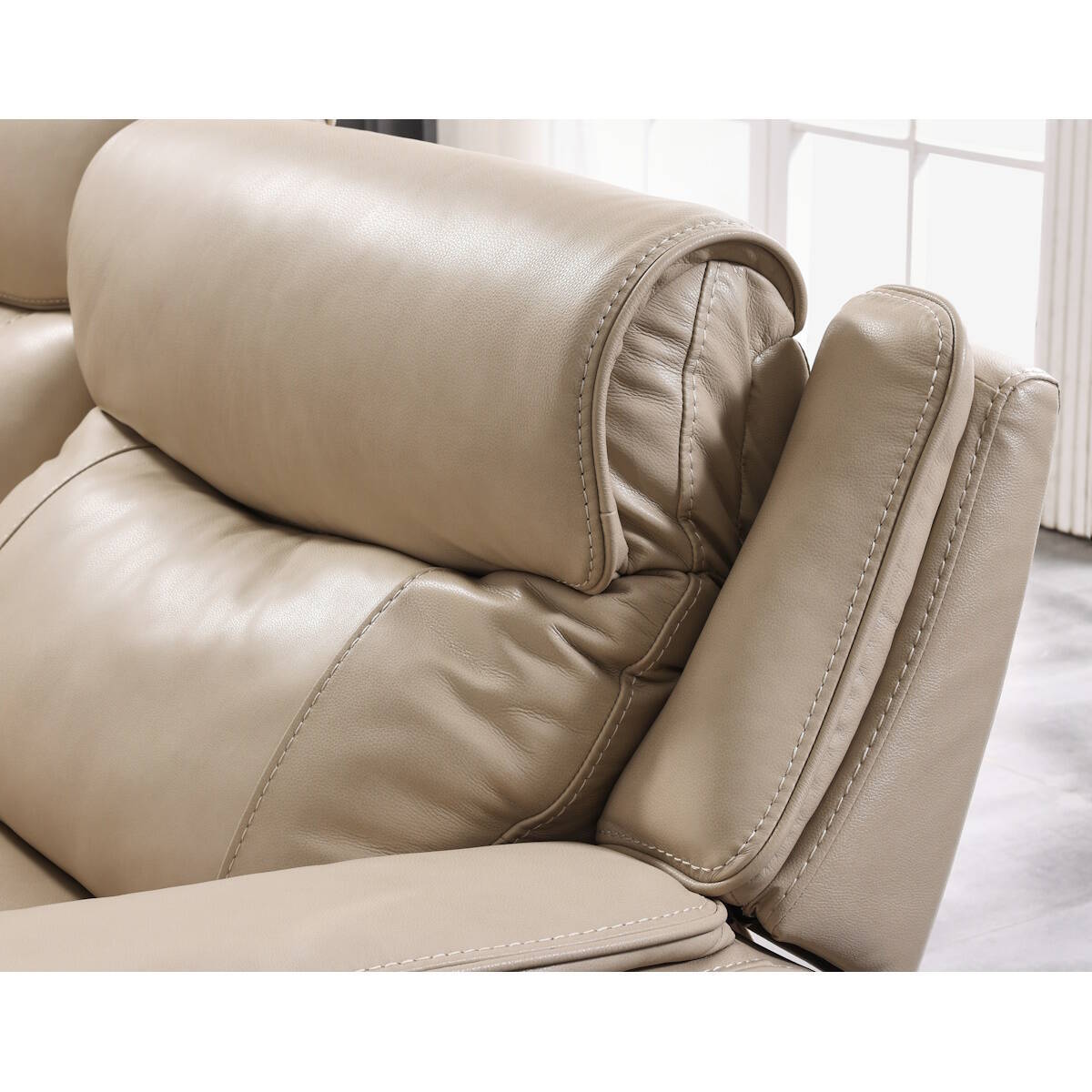SOFA 3 PL. MAXI MOD. SIREL PIEL C/ BEIGE 3 RELAX ELECTRICOS 9 MOTORES - Todos los modulos son electrictos - Imagen 4