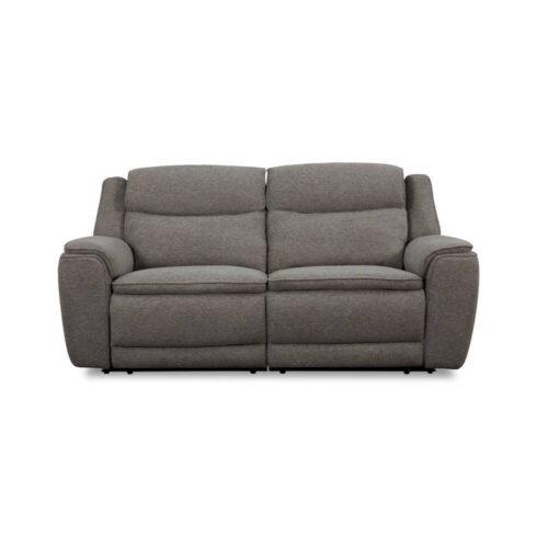 SOFA 3 PL. MOD. SIREL TELA C/ GRIS OSCURO 2 RELAX ELECTRICOS 6 MOTORES