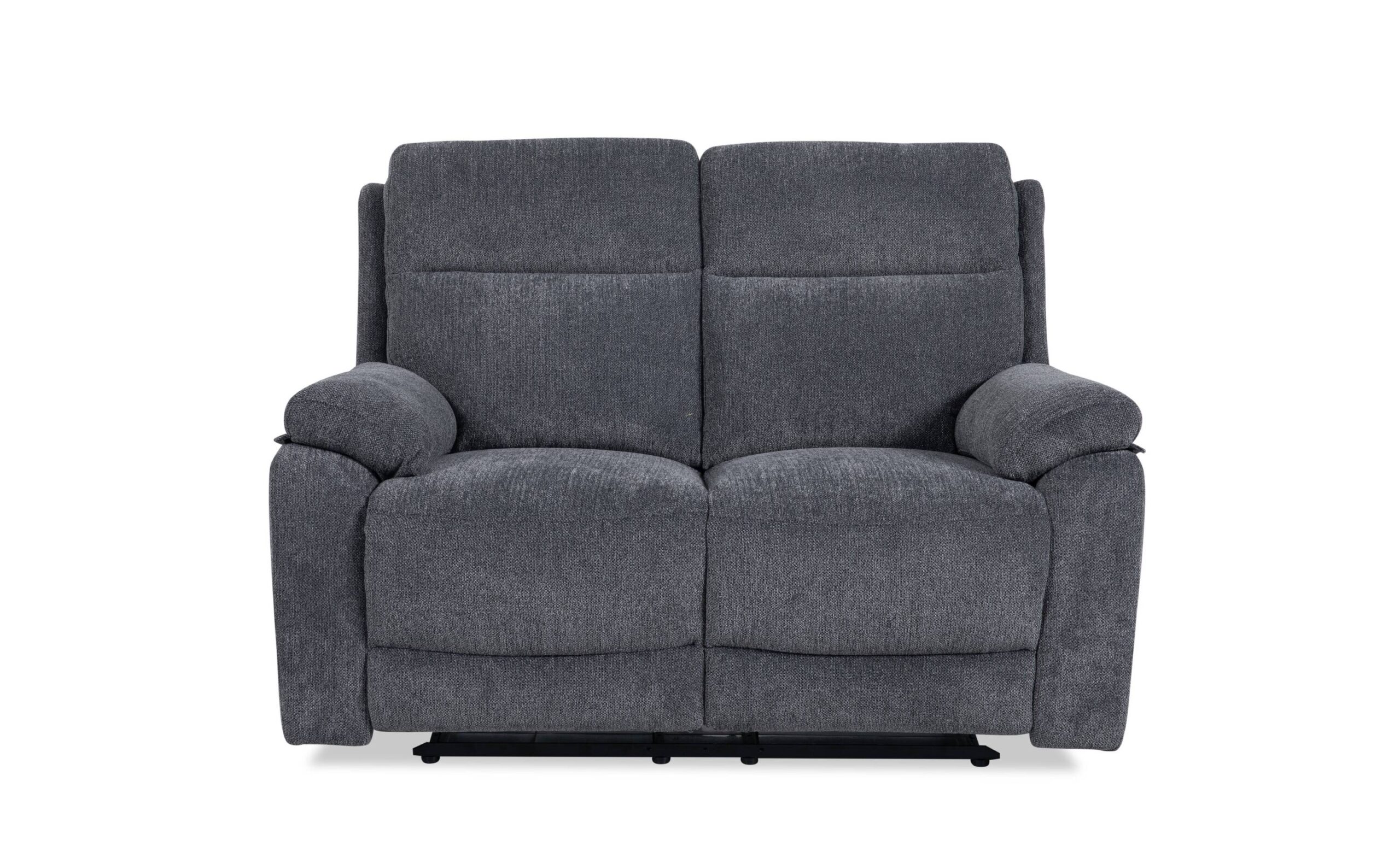 SOFA 2 PL. MOD. ATLANTA TELA C/ GRIS 2 RELAX MANUALES