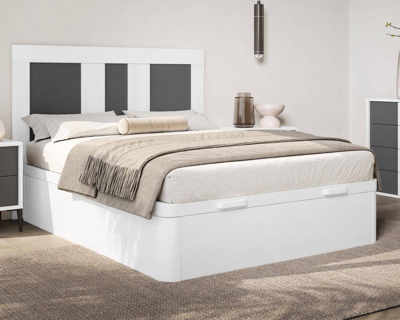 CANAPE MOD. SUIZA 135*190 C/ BLANCO - TAPA BLANCA