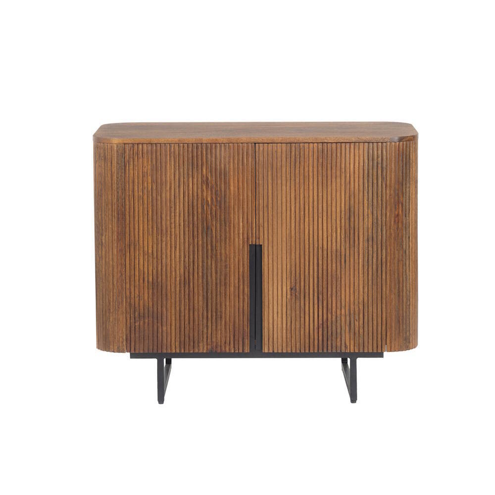 BUFFET 2P. BAJO MOD. TAVIRA 95 cm Fabricado en madera maciza de mango - Imagen 2