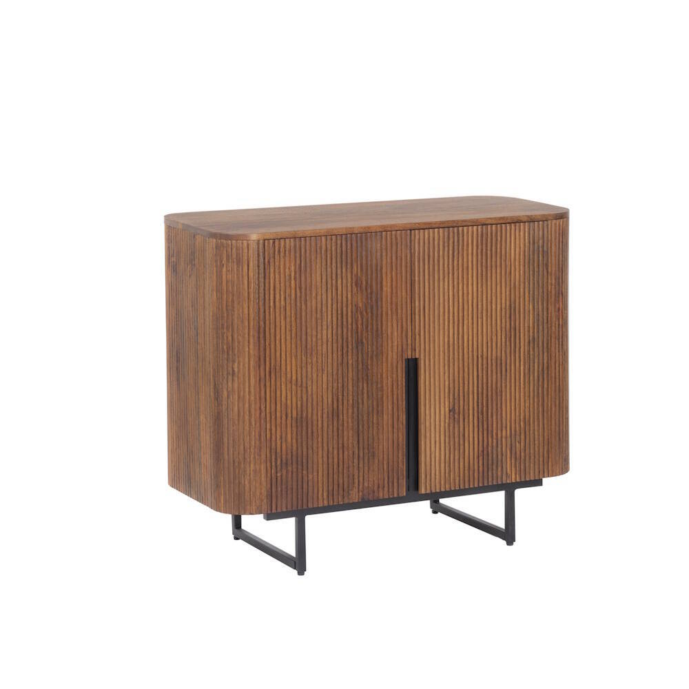 BUFFET 2P. BAJO MOD. TAVIRA 95 cm Fabricado en madera maciza de mango - Imagen 3