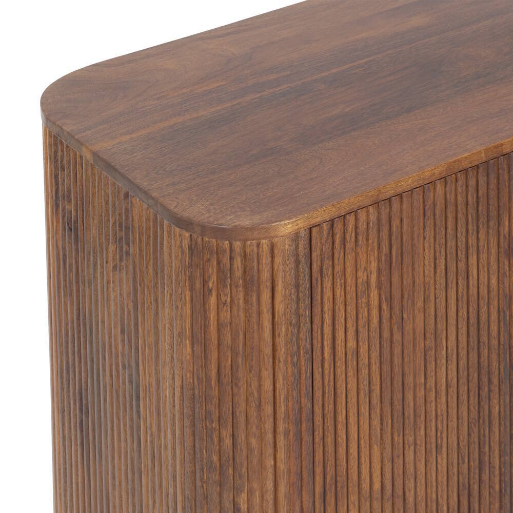 BUFFET 2P. BAJO MOD. TAVIRA 95 cm Fabricado en madera maciza de mango - Imagen 5