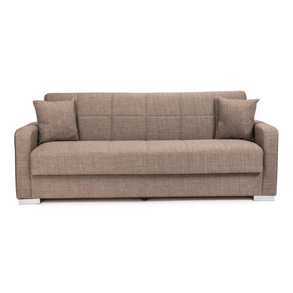 SOFA CAMA MOD. TERRA TELA C/ MARRON - Imagen 2