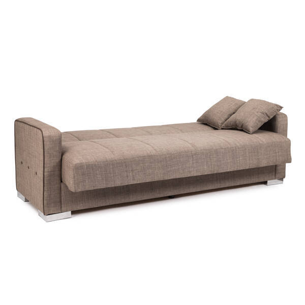 SOFA CAMA MOD. TERRA TELA C/ MARRON - Imagen 3