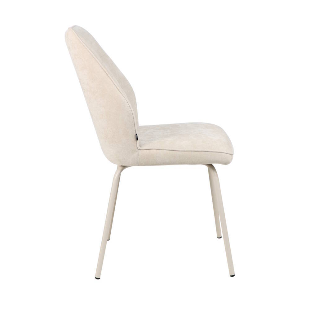 SILLA MOD. TRIANA TELA C/ BEIGE - PATA CREMA CAJAS DE 4 UDS. - Imagen 3