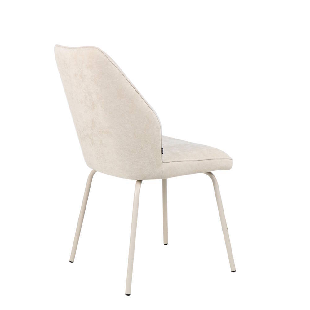 SILLA MOD. TRIANA TELA C/ BEIGE - PATA CREMA CAJAS DE 4 UDS. - Imagen 4