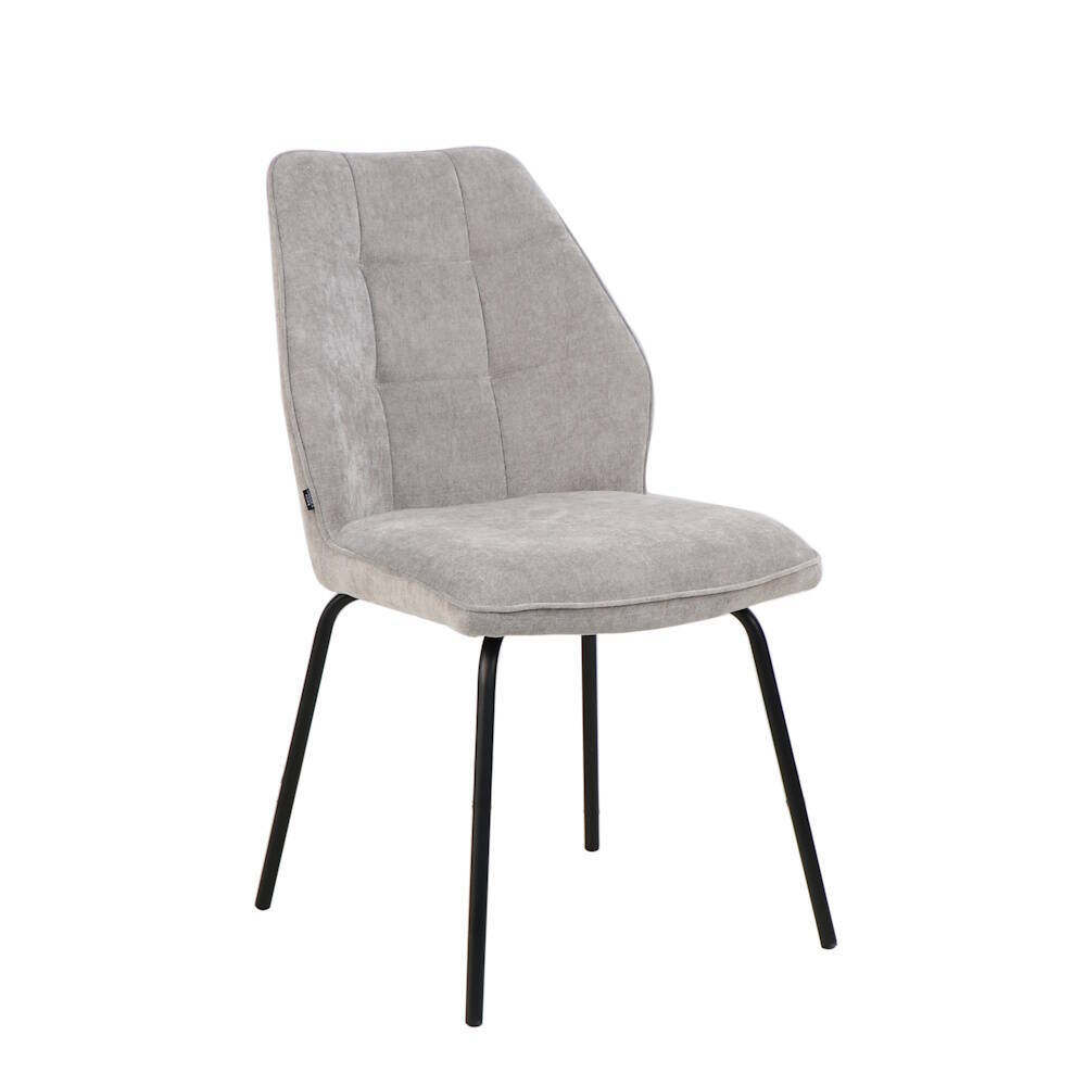 SILLA MOD. TRIANA TELA C/ GRIS- PATA NEGRA CAJAS DE 4 UDS.