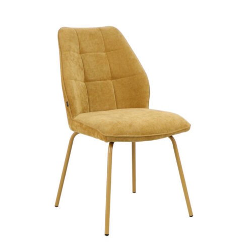 SILLA MOD. TRIANA TELA C/ MOSTAZA - PATA MOSTAZA CAJAS DE 4 UDS.
