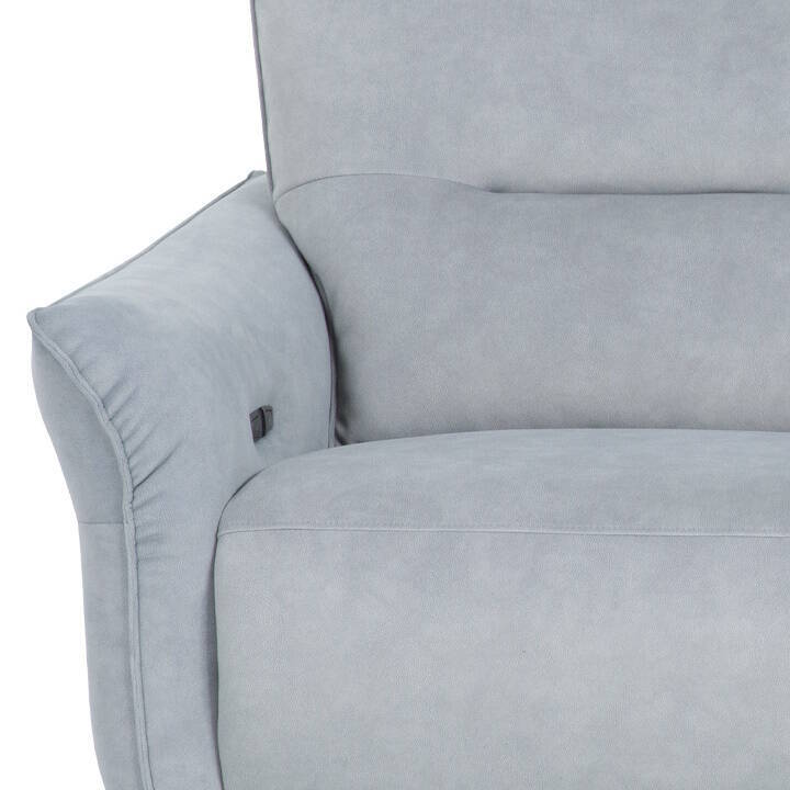 SOFA 2 PL. MOD. VENTURA TELA C/ GRIS CLARO 2 RELAX ELECTRICOS - Imagen 2