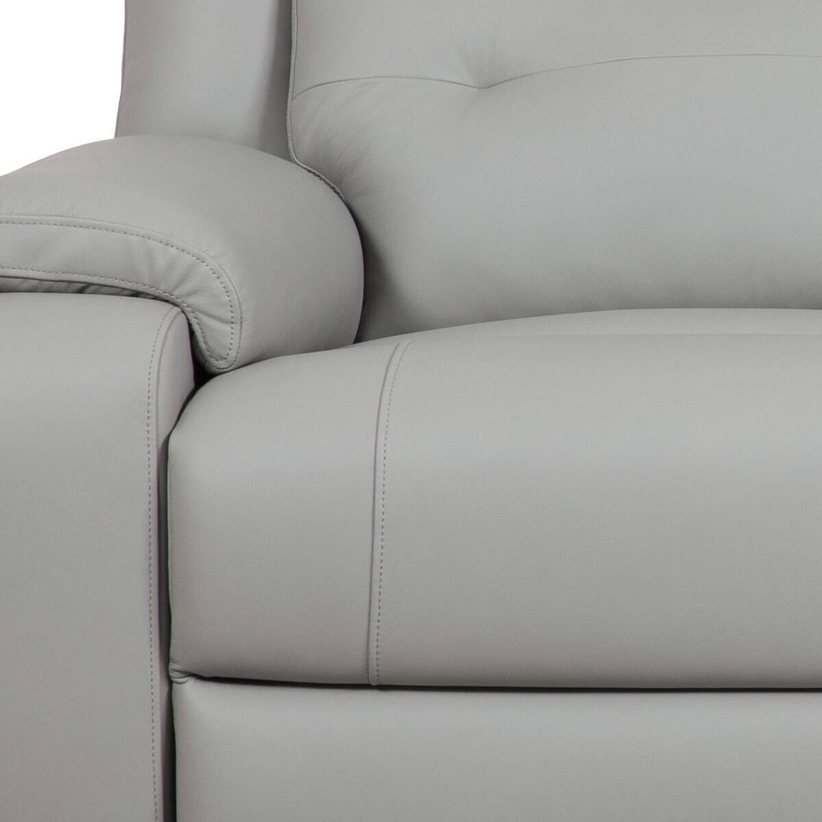 SOFA 3 PL. MAXI MOD. VIANCOS PIEL C/ GRIS 2 RELAX ELECTRICOS Modulo central fijo - Imagen 2